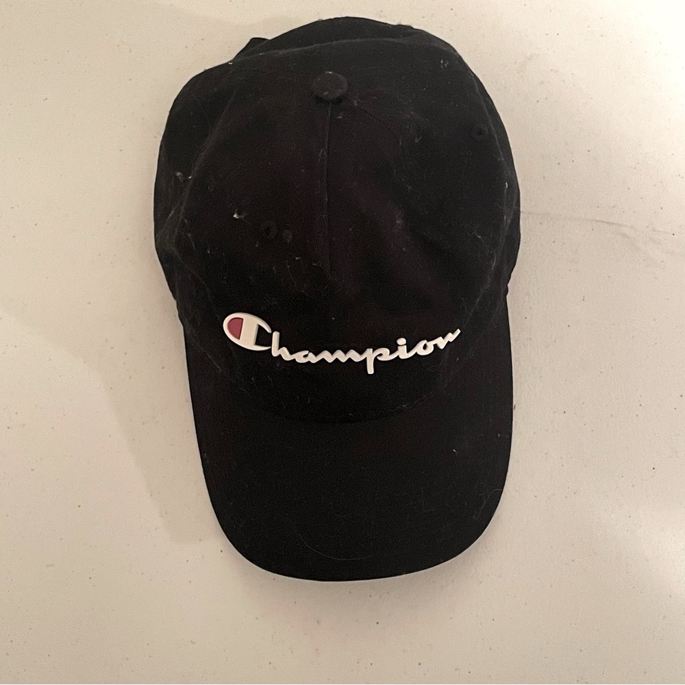 Champion black baseball cap